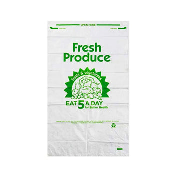 Produce Bag Clear 5-A-Day 11 mic 12" x 20"