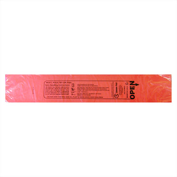 Poly Meat Bag Red PNP Lo-Dens 0.6 mil SMH 15" x 20"