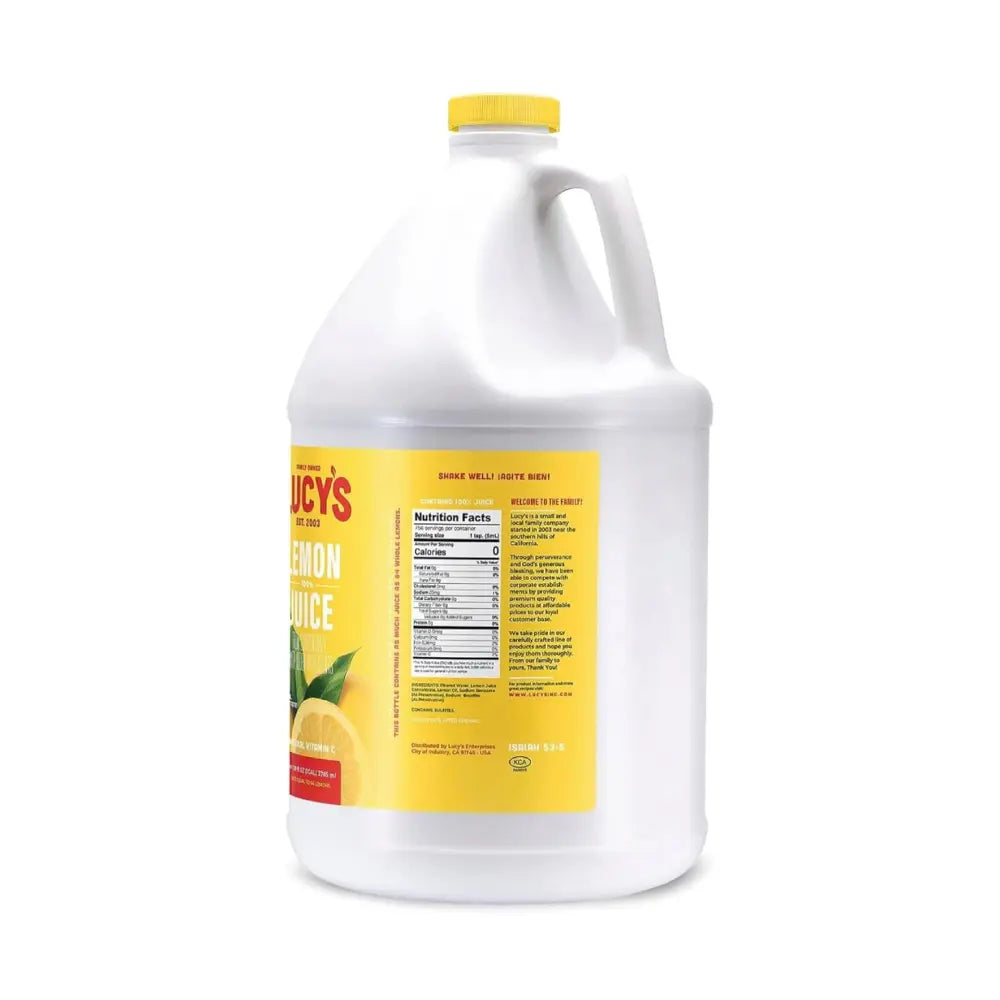 Lucy's Lemon Juice Gallon 128 oz