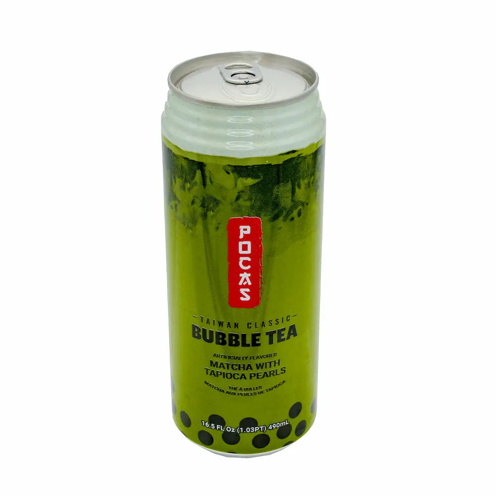 Pocas Bubble Tea Matcha with Tapioca Pearls 16.5 oz