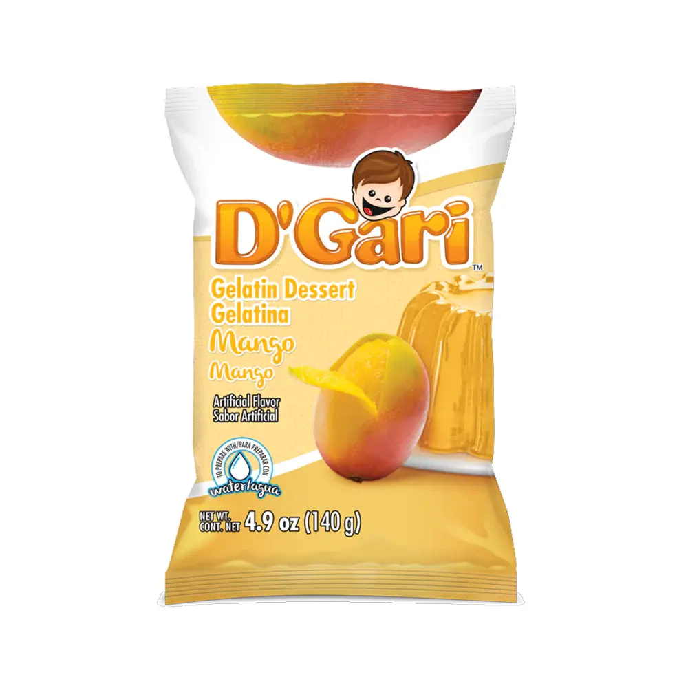 D'Gari Gelatin Mango Water 4.2 oz