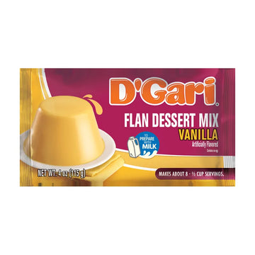 D'Gari Flan Dessert Mix (Flan de Vanilla) 4.0 oz