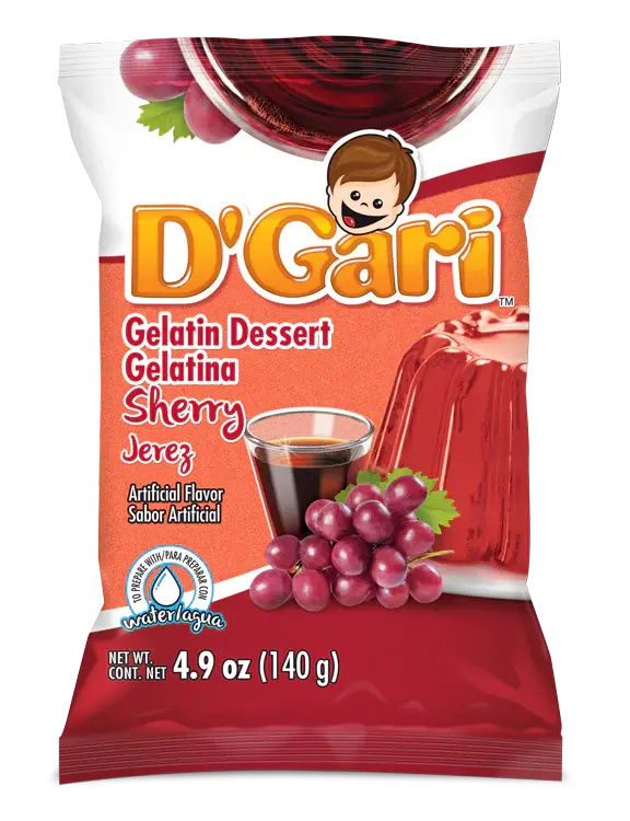 D'Gari Gelatin Sherry (Jerez) 4.2 oz
