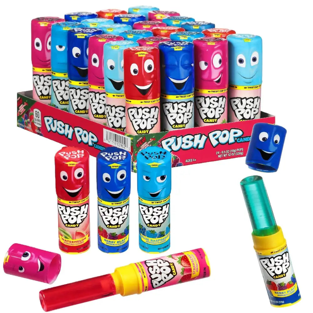 Push Pops Fruit Hard Candy .5 oz