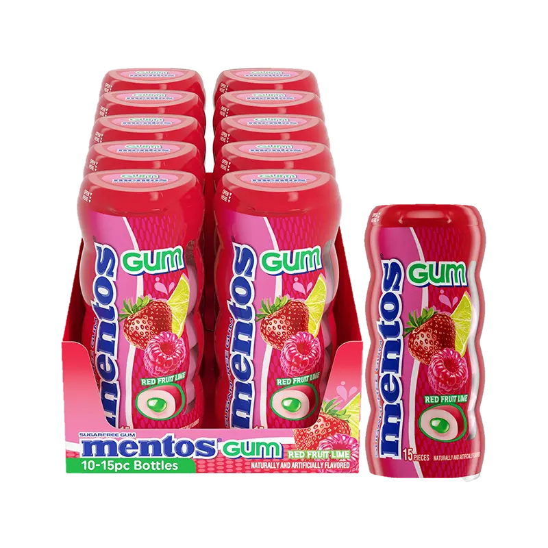 Mentos Gum Red Fruit Lime 15 pc