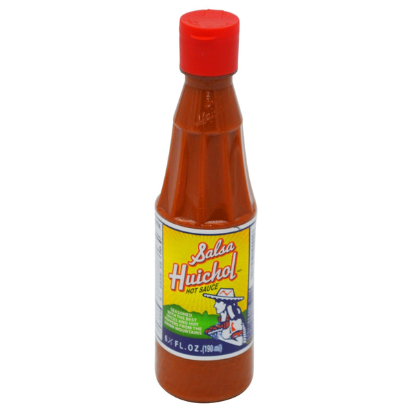 Best Mexican Salsa Huichol Seasoned Hot Sauce 6.5oz Case 24 Units