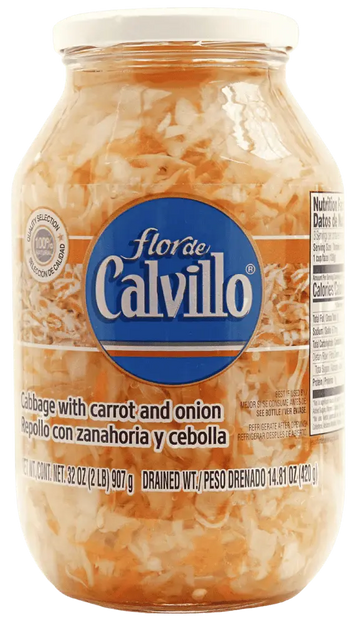 Flor de Calvillo Repollo con Zanahoria (Cabbage with Carrots) 32 oz