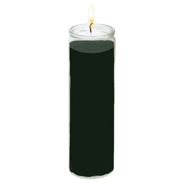 Solid Black Candle tall