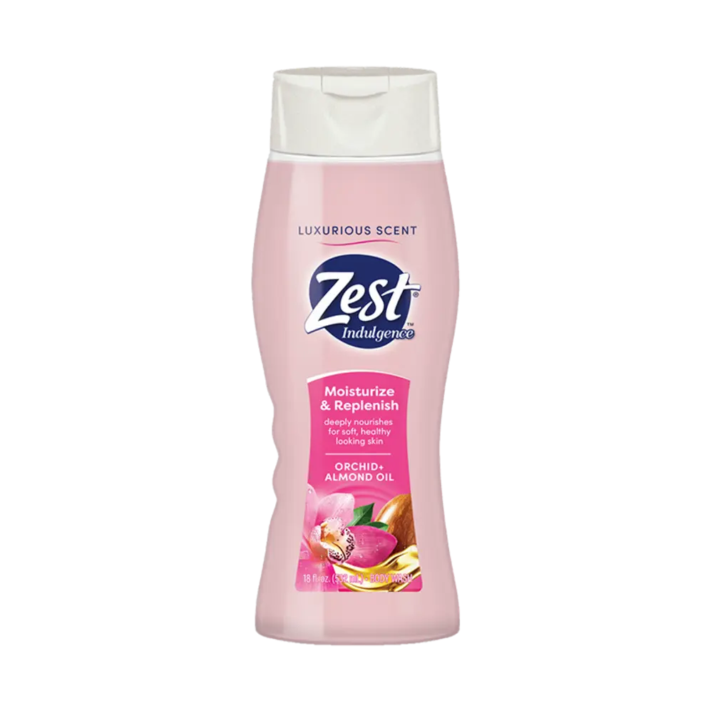 Zest Indulgence Lush Orchid & Almond Body Wash 18 oz