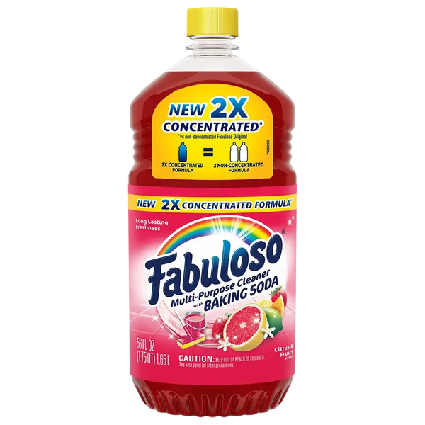 Fabuloso Baking Soda Citrus & Fruits Red 56 oz Case 6 Units