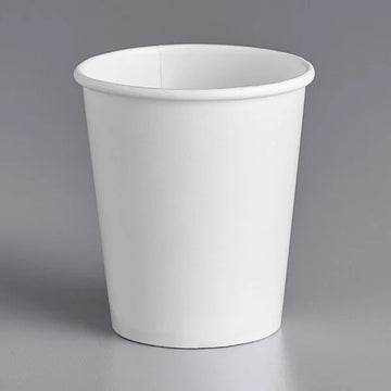 Three Leaf Compostable Single Wall Cups, (White) 50ct 7"