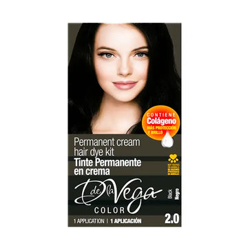 D De La Vega Hair Dye 2.0 Black 1Appl 1 Appl