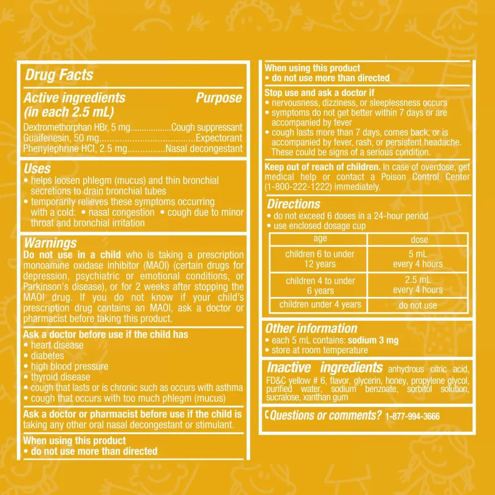 Tukol Syrup Honey Children Cough & Congestion 4 oz