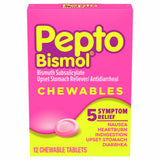 Pepto Bismol Chewable Tablets Original 12 ct