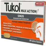 Tukol Max Action Sinus Caplets 20 ct