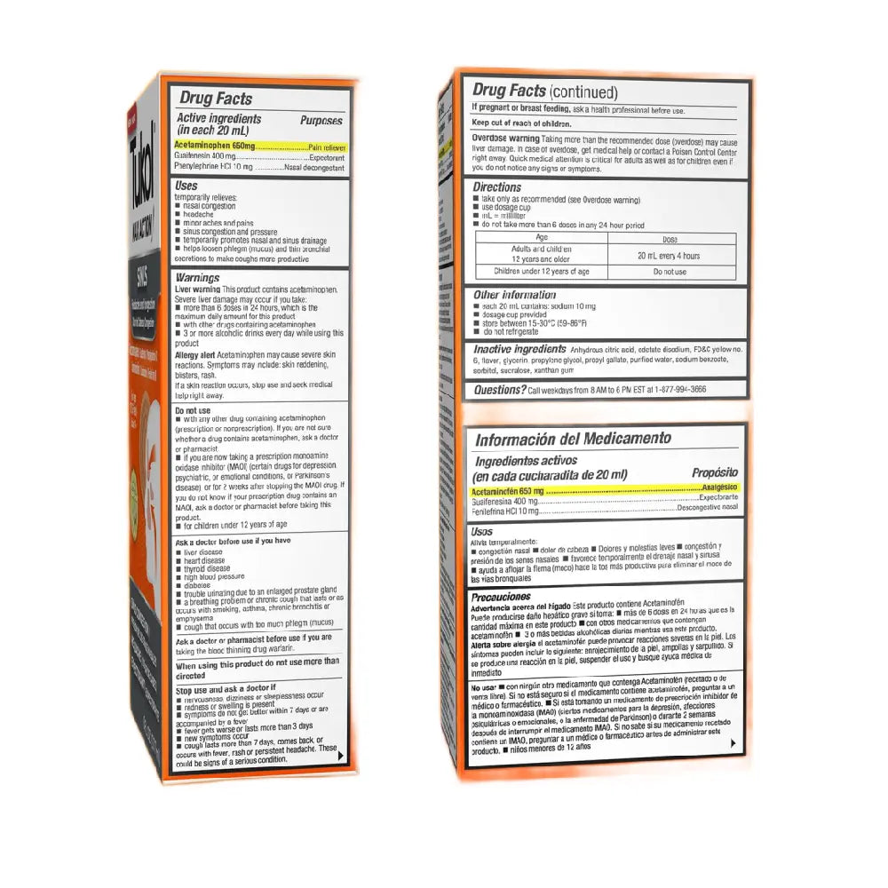 Tukol Max Action Sinus Liquid 6 oz