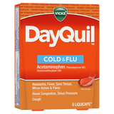 Vicks DQ Cold & Flu Non Drowsy Multi-symptom Daytime Relief 8 ct