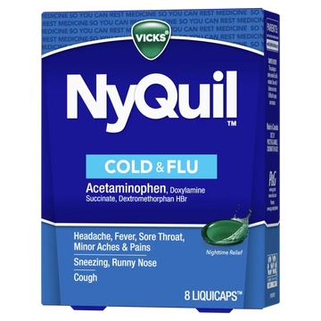 Vicks Nyquil  Cold & Flu Multi-symptom Relief 8 ct