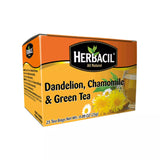 Herbacil Dandelion Chamomile & Green Tea / Diente De Leon & Te Verde 25 ct