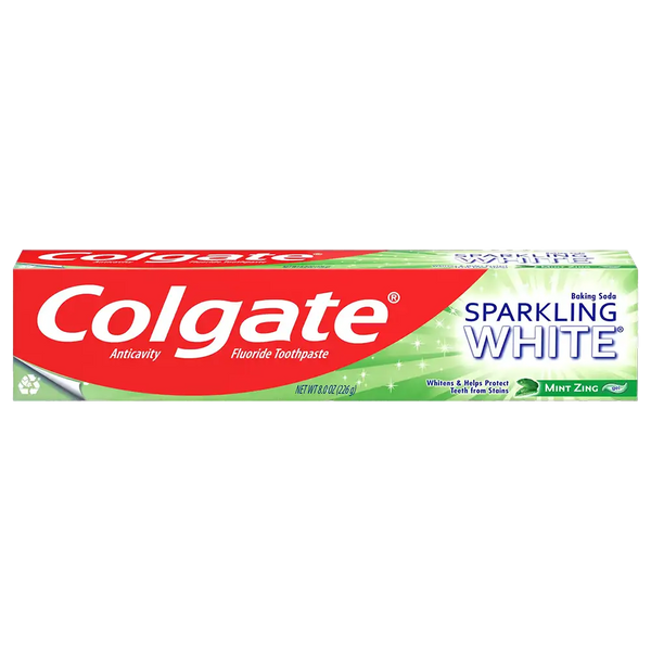 Colgate Sparkling White Whitening Toothpaste Mint Zing 8 Oz - Case - 24 