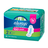 Always Ultra Thin Super Long W/Wing 20 ct