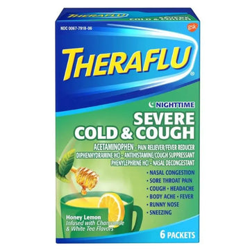 Theraflu Night Severe Cold Relief 6 ct