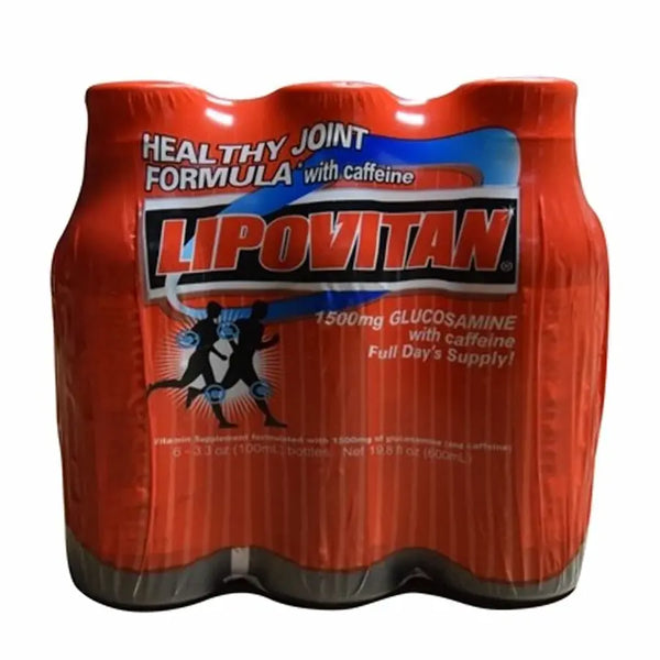 LIPOVITAN VITAMIN DRINK HEALTHY JOINT RED 3.3OZ (6PK) Case 60