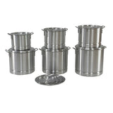Imusa Aluminum Steamer Set (20, 24, 32, 40, 52 qrt) 5 Pot Set
