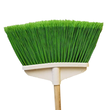 Fan Broom Plastic w/ Wood Handle med