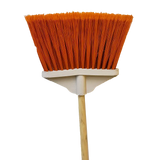 Fan Broom Plastic w/ Wood Handle lrg