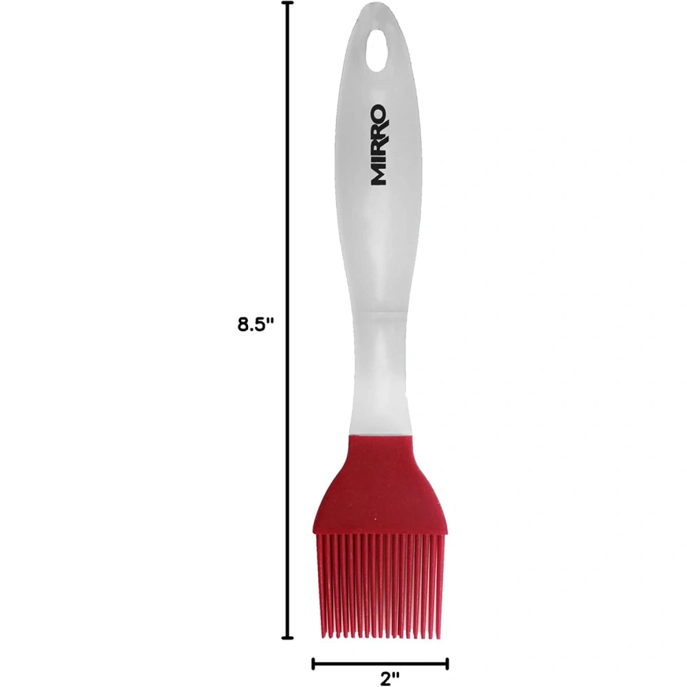 Mirro Basting Brush w/ Red Silicone Bristles 8.5"