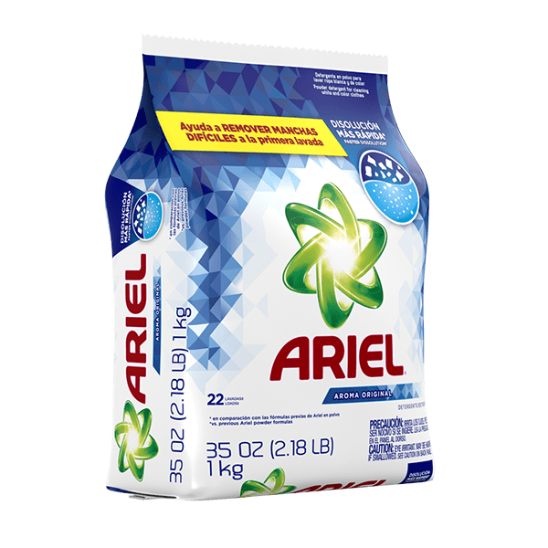 Ariel Laundry Detergent Powder Original 22 LD 35 oz Case 9 Units