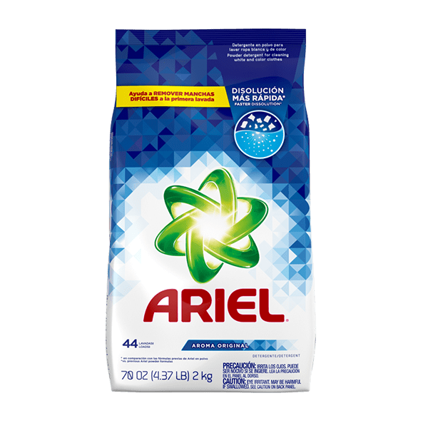 Ariel Laundry Detergent Powder Original 44 LD 70 oz Case 6 Units