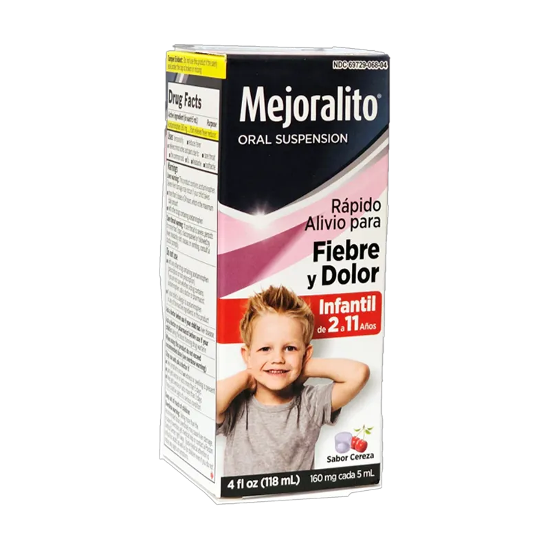 Mejoralito Children Fever Oral Suspension 4 oz