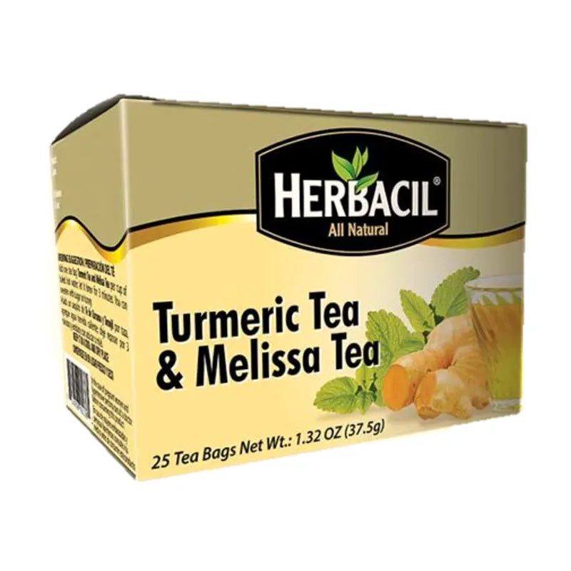 Herbacil Turmeric& Melissa(Curcuma & Toronjil) Tea 25 ct