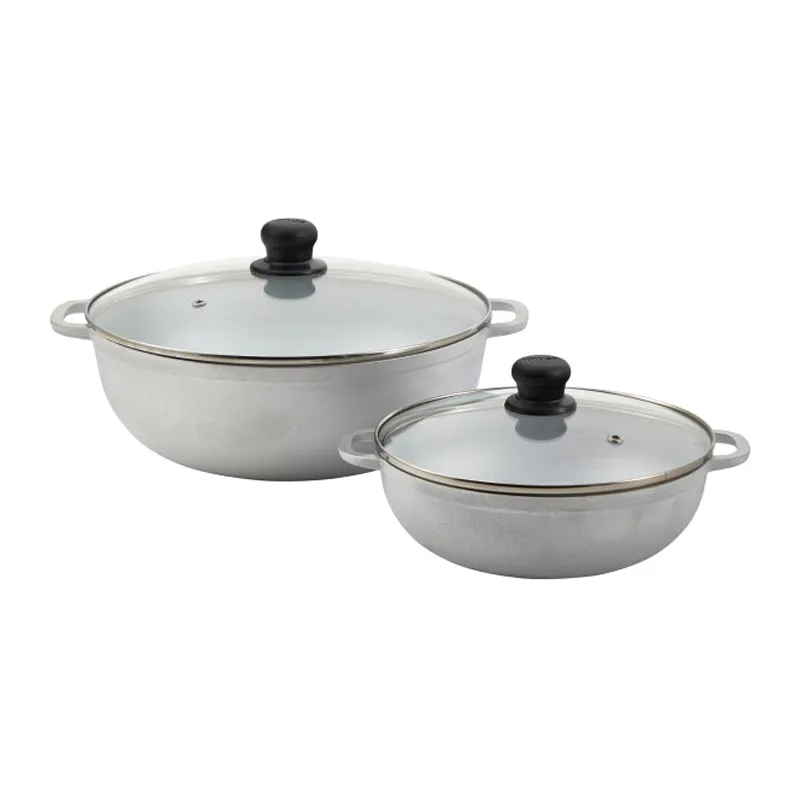 Imusa Aluminum Caldero 2 pc Set 2.5 & 7.0 qrt