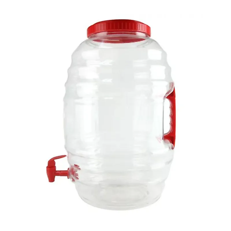 Champs Plastic Jar Vitrolero w/ Red Spout and Side Handle 5 gal