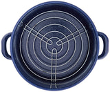 Imusa Steamer Pot Blue Enamel 16 qrt
