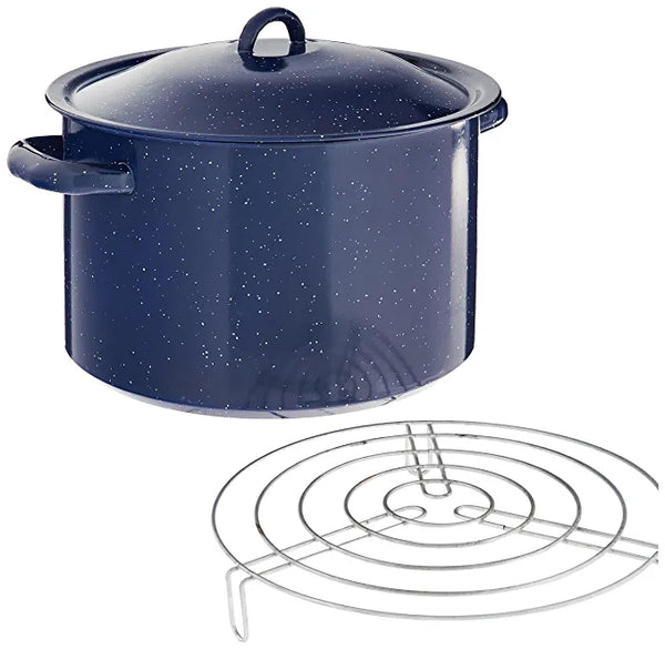 Enamel Cooking Pot Boiler Pan Deep Steamer - China Enamel Steamer and  Enamel Stock Pot price