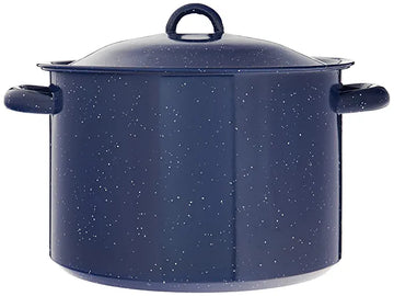 Imusa Steamer Pot Blue Enamel 16 qrt
