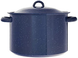 Imusa Steamer Pot Blue Enamel 16 qrt