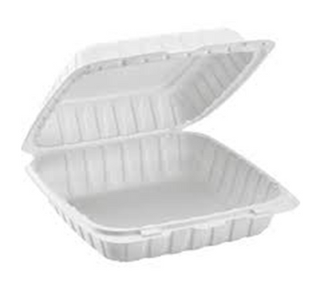 Mineral Container 1 Compartment White 9" x 9" x 3"