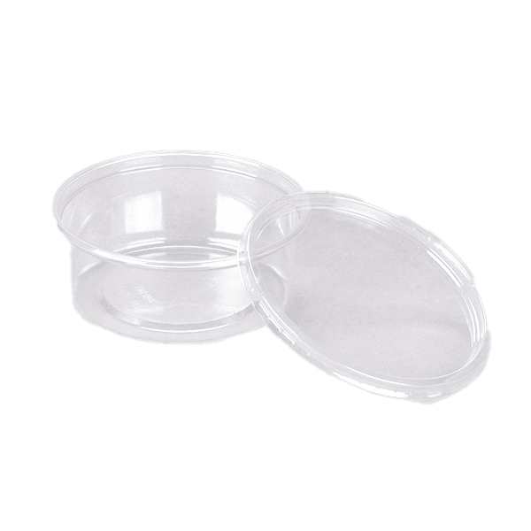 Champs Clear Deli Container and Lid Combo Microwavable 1/2 lb 250 Set - Case - 500 Units