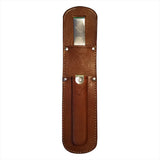 Étui à couteau dorsal avec clip en cuir véritable standard