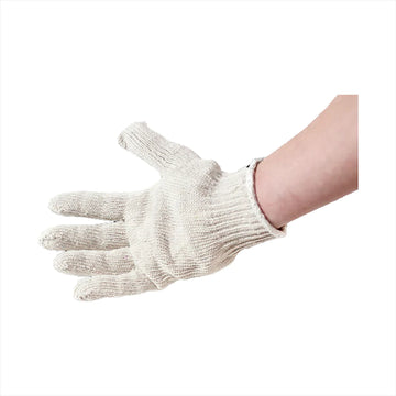 Cotton Gloves White/ Blue Band (12 pair/ pack) +Tax med