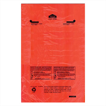 Poly Red Meat Bag Roll Lo- Dens 0.9 mil  11" x 19"