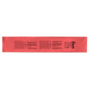 Poly Meat Bag Red Heavy Duty Lo- Dens 1 mil SMH  16" x 24"