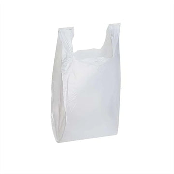 T-Shirt Bag White 14 Mic 750 ct 8" x 5" x 16"