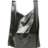 Wholesale Black Heavy Duty T-Shirt Bag 400 ct- Ideal for bulk purchases sturdy and reliable.