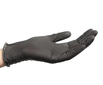 Nitrile Gloves Powder Free Black (10x100 ct) lrg